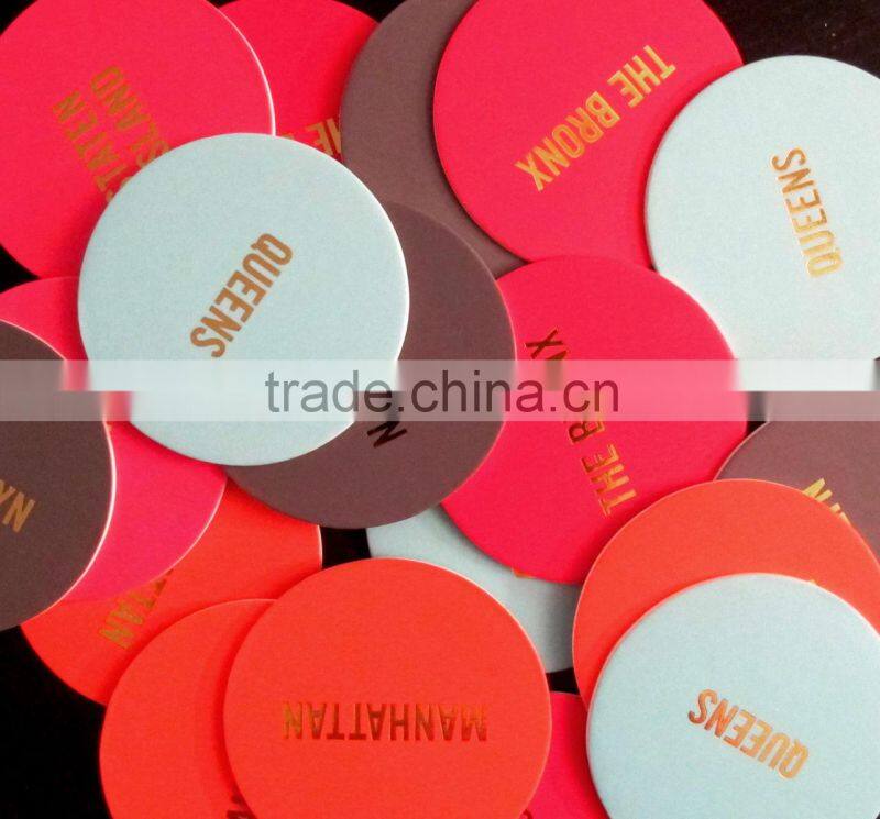 Silicone coaster, custom rubber cardboard coaster, 2D/ 3D paper coasters for beer