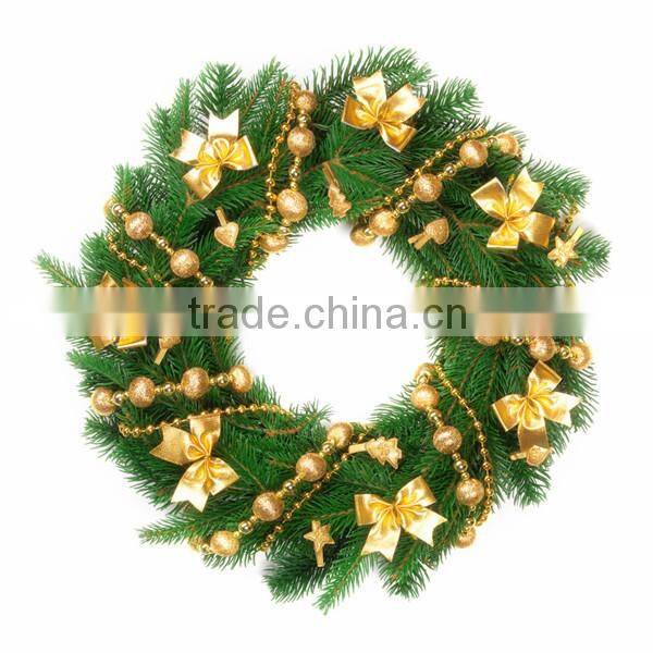 2015 New Design 120cm Artificial Christmas Gift Xmas Wreath WITH Three Sets