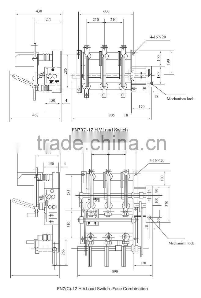 FN7-12DR 11kv Load Break Switch 12kv load break switch