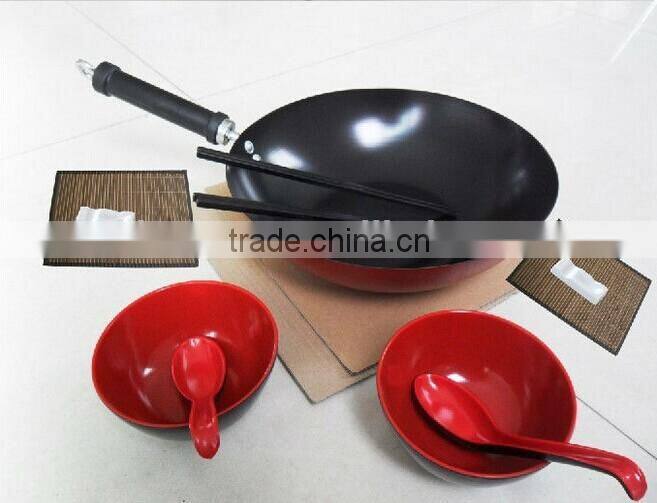 7pcs non-stick carbon steel cookware set ,carbon steel pan