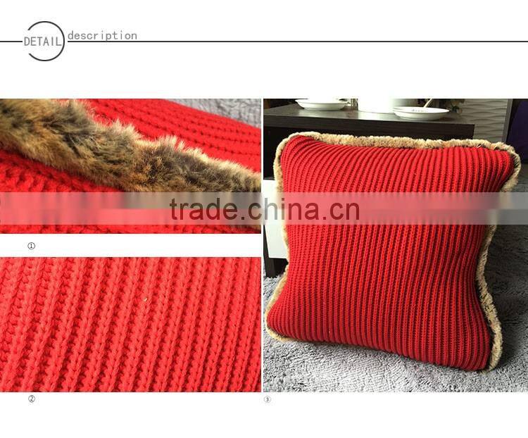 Knitted Patchwork Latest Design Sofa Cushion Cover