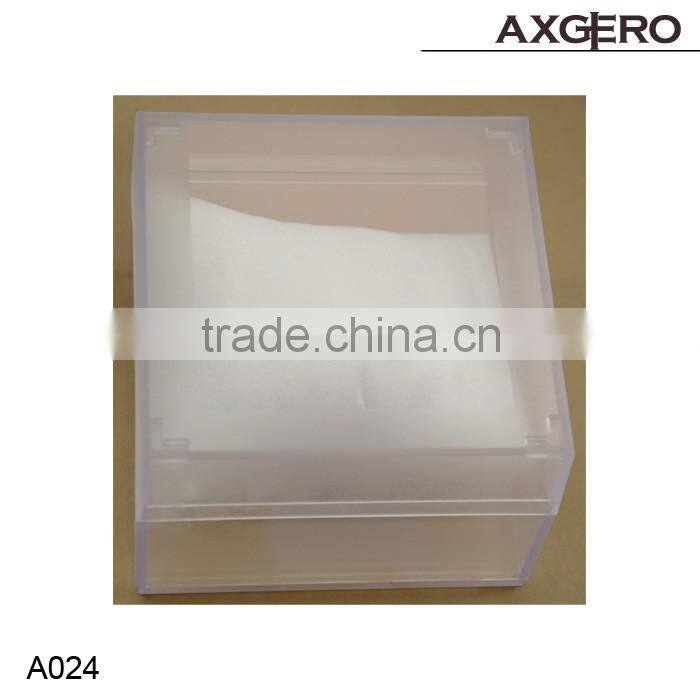 2016 clear plastic custom hanging watch packaging box wholesale