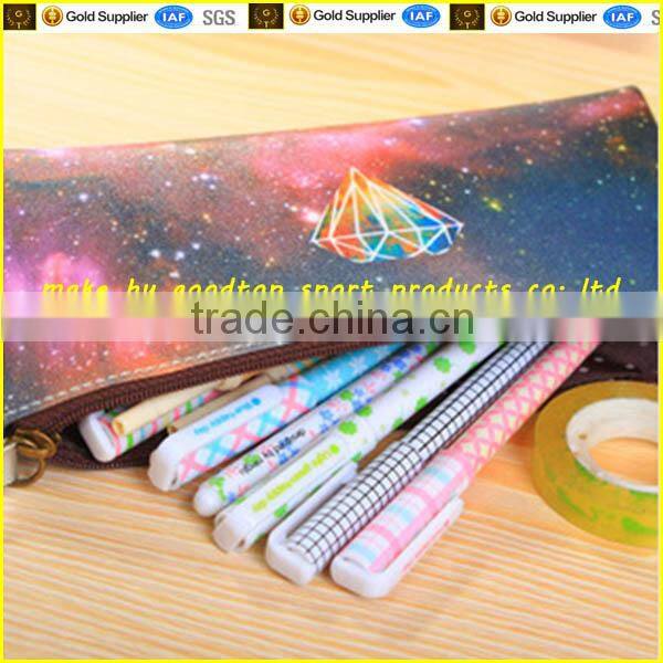 Customized pencil bag with zipper