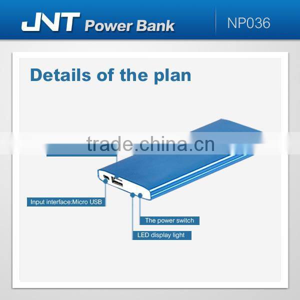 wholesale promotional product 6000mah portable mobile power bank