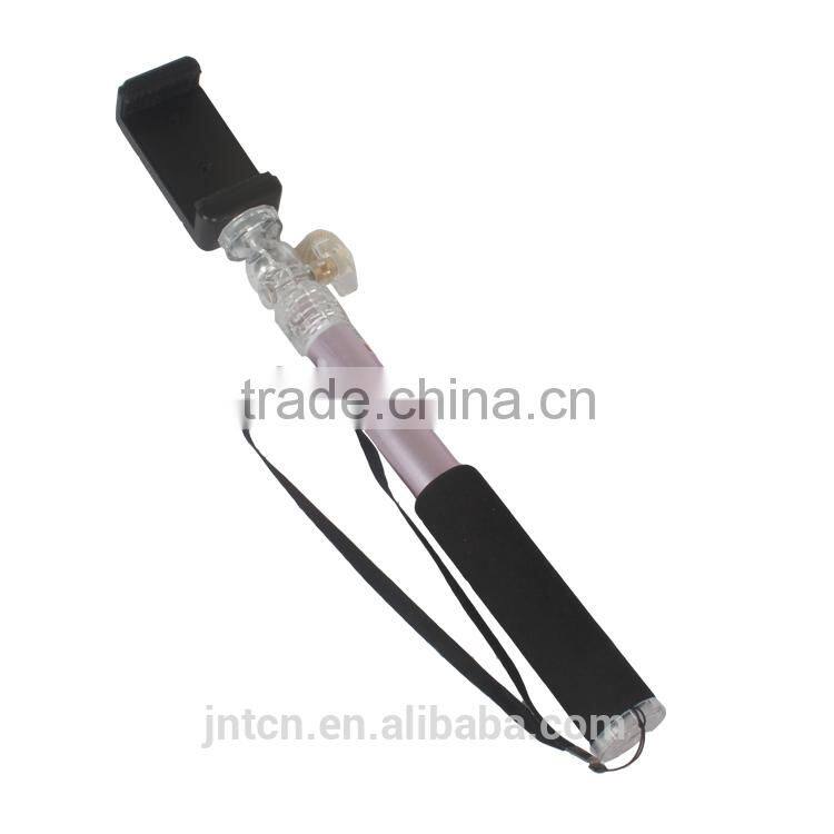 Alu alloy extendable hand held monopod wire selfie stick QC25