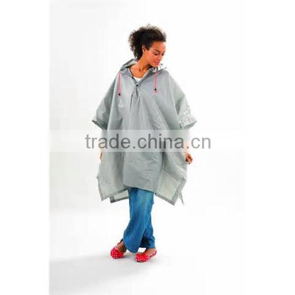 Hooded Waterproof PVC Poncho Material Rain Poncho
