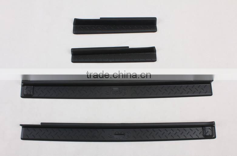 Auto Accessories Parts door sills scuff plate For Jeep Wrangler Jk door sill 4*4 auto accessories