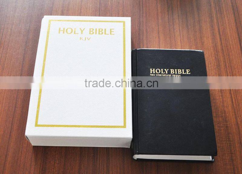 Cheap Leather Cover Hot Stamping Bible Printing with Insert Box