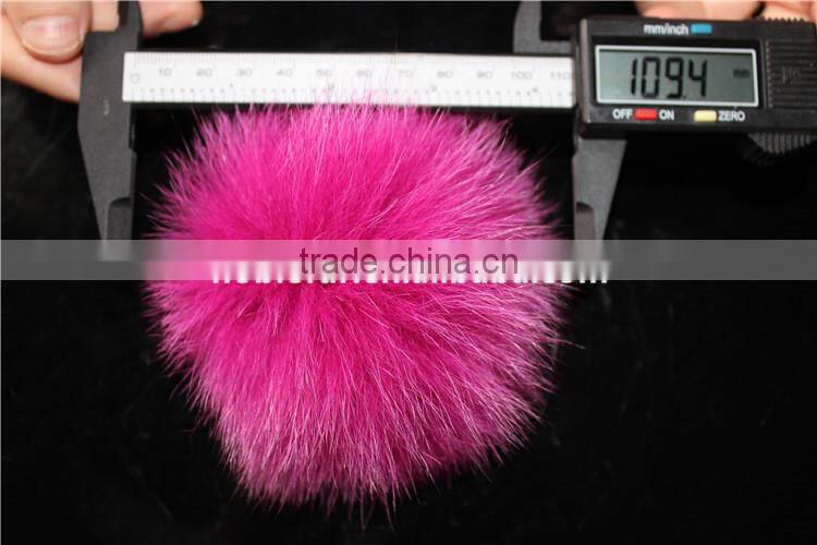 Fashion Fox Fur Ball Real Fox Fur Pom Poms Bag Fur Accessories
