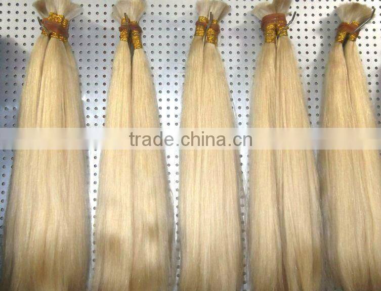Wholesale Price Blonde Color 100% human hair bulk