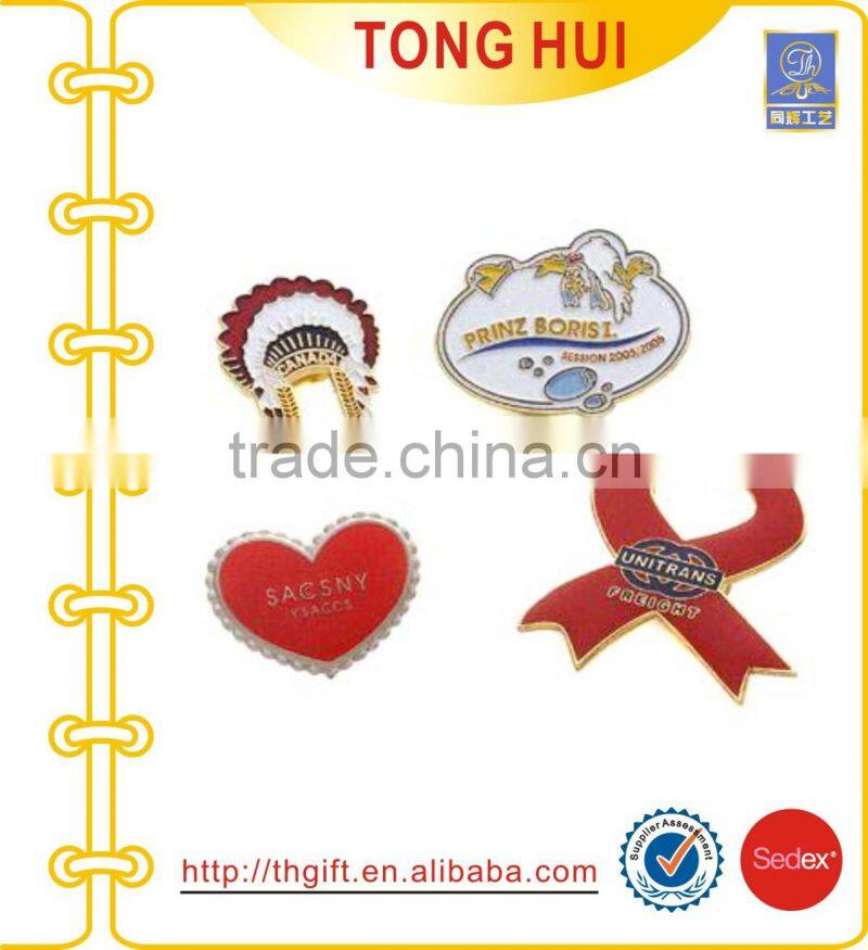 Metal badges for college logo