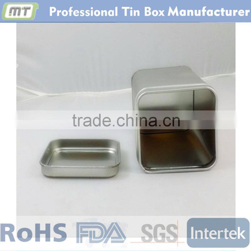 square metal tins can for tea