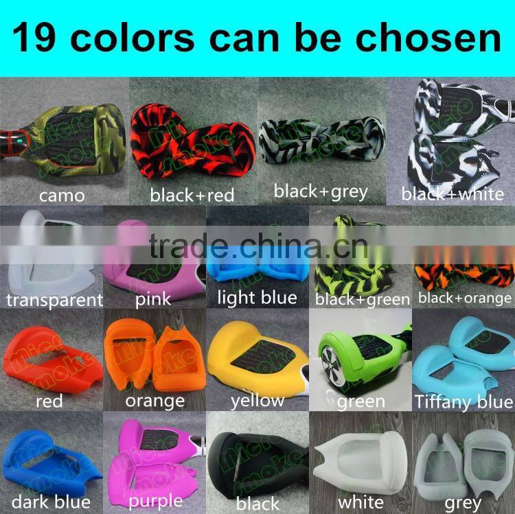 Wholesale silicone protector/case/skin/sleeve/decal/cover/enclosure/wrap for 6.5 Inch two wheel standing balance scooter car