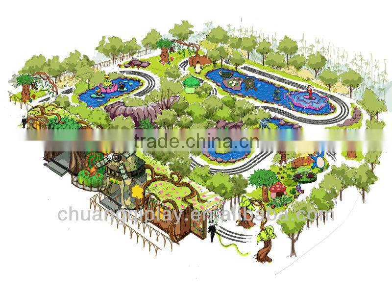 C&Q Amusement rides, cartoon design elephant train attractions children electrical toy train