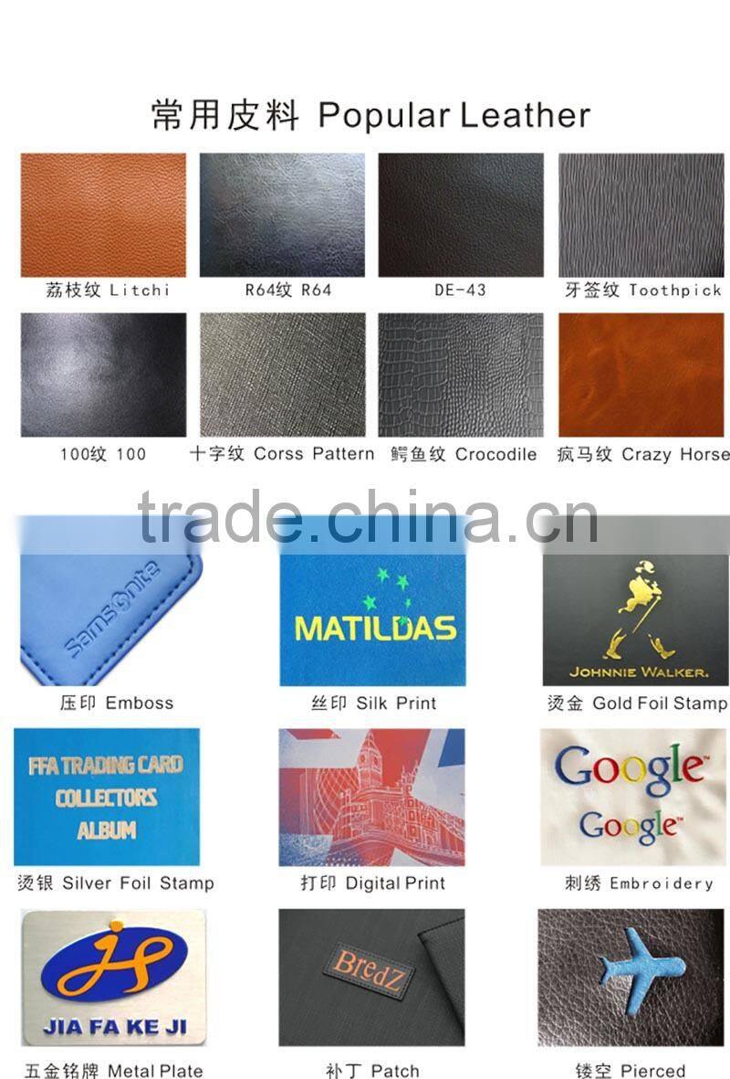 Promotion New High-grade Black Business Office Leather Notepad Box