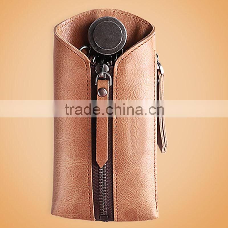 New design leather key holder wallet for wedding souvenirs