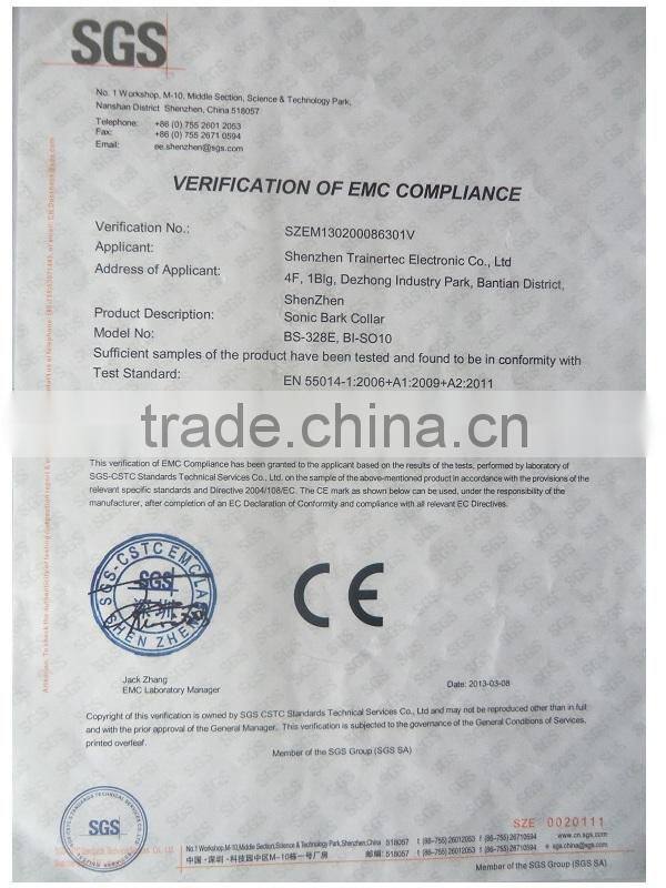 Super Light no bark dog collars