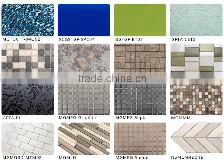 Shanghai China Supplier Excellent Performance Glass and Aluminium Mosaic Tile