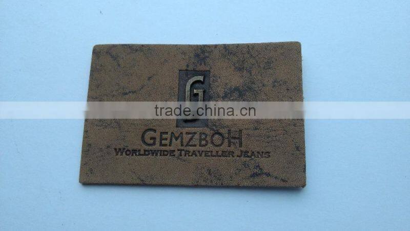 Custom garment accessory metal embossed school badges