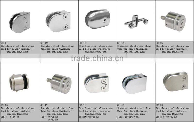 High quality stainless steel glass clamp(GC-18)