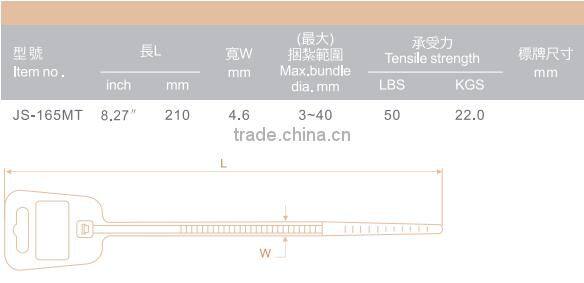Nylon66 Marker cable tie label cable ties