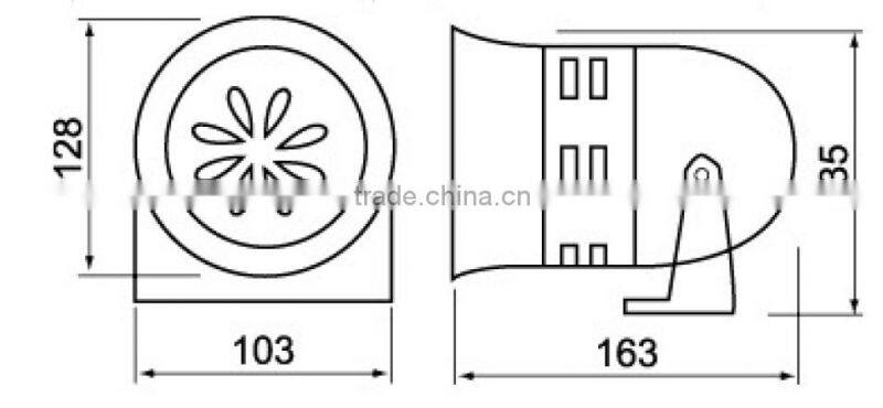 CNTD Guard Against Theft Alarm Mini Motor Siren Alarm Siren MS-290 C-290 CMS-290
