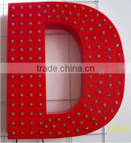 Latest design Punching metal led full color display sign