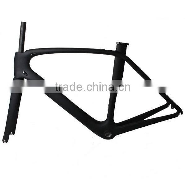chinese road bike carbon frame set 49/52/54/56cm headset 1-1/8"-1-1/2"