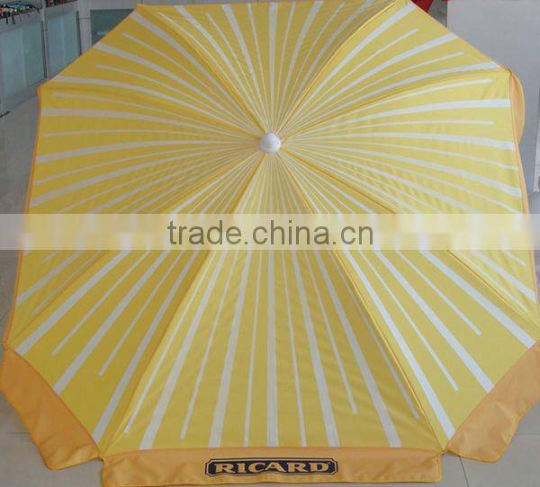 High quality 2.5m Printed windproof beach umbrella