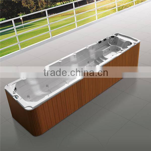 CE approved 10.6m endless plastic swimming pools