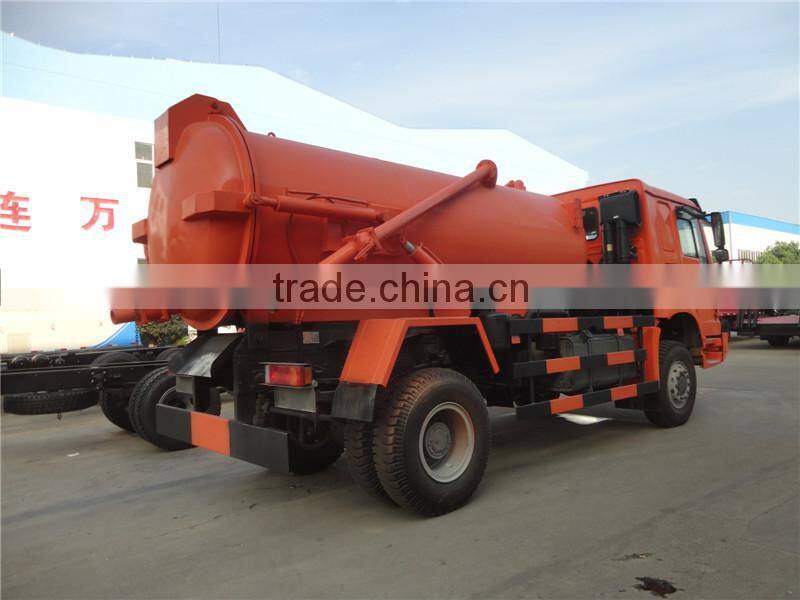 Best price vaccum pump suction 10000L howo swerage vacuume truck