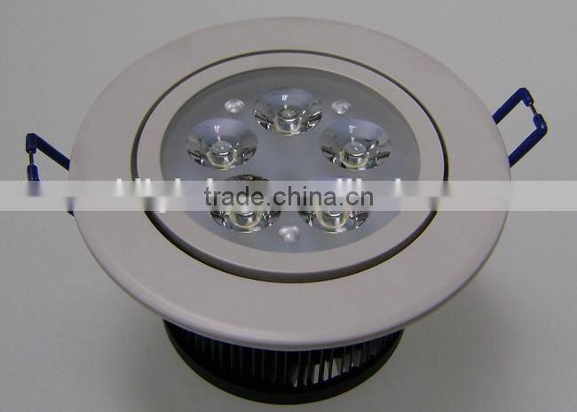 made in china 5*1w silver led ceiling light with driver