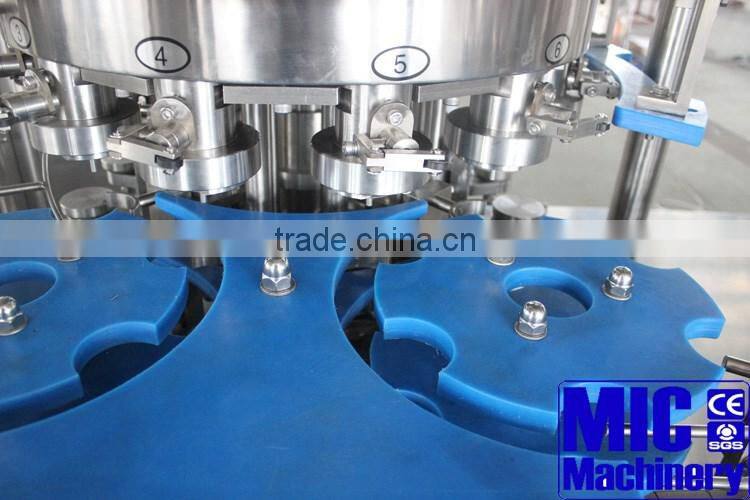 MIC-12-12-1 Machinery beer machine cans drinks filling and capping machine carbonated soft drinks production line