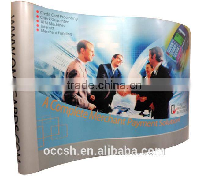 Curved Pop Up Display Exhibition Stands Pop Up Banner