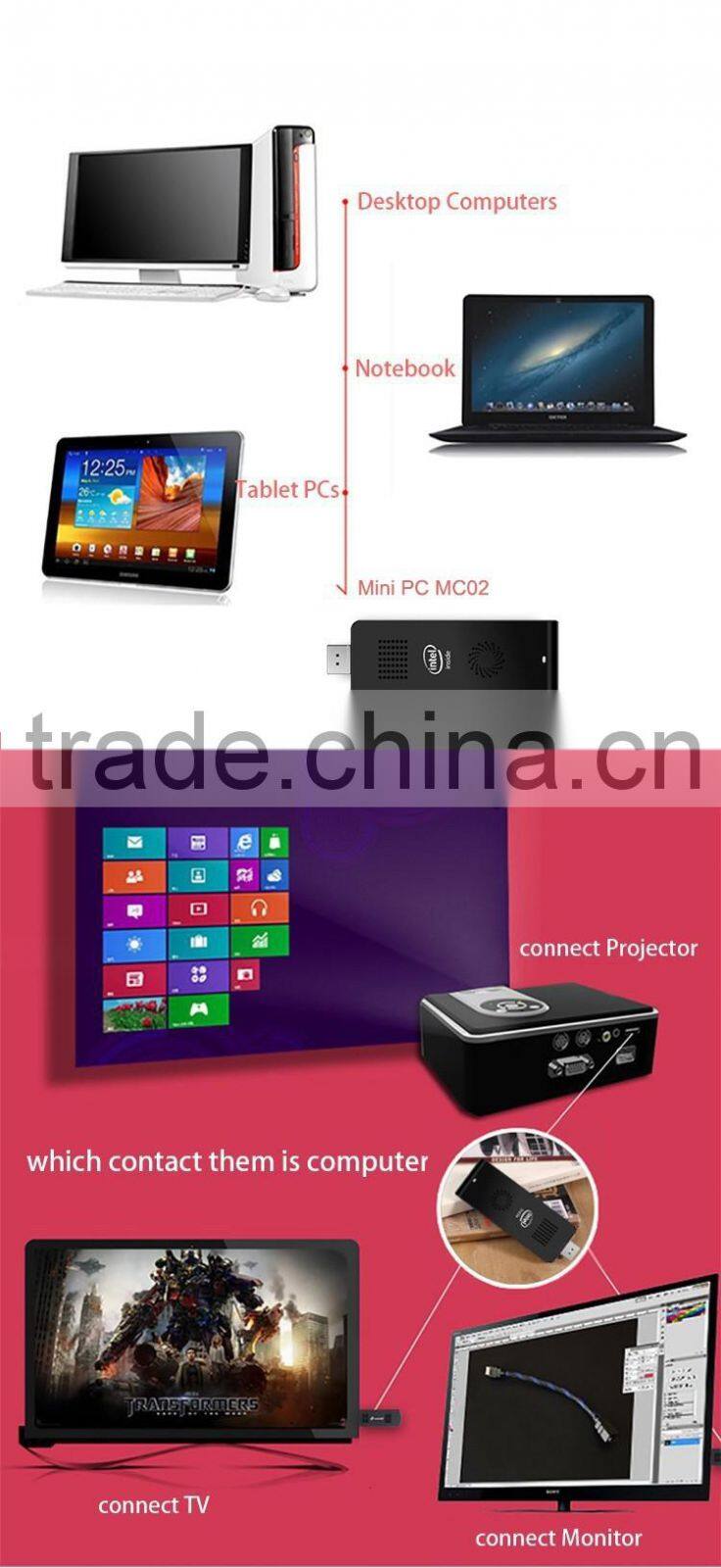 Beantop All in one Battery Powered Mini PC For Windows 8 /10