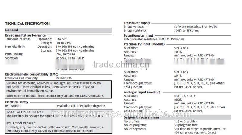 Controlled atmosphere furnace intelligent programmable controller
