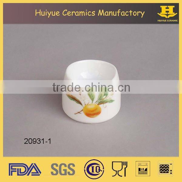 factory direct customize ceramic egg cup, cap shaped egg cup
