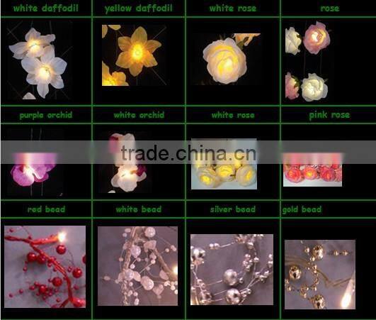 lighted white bead decoration items