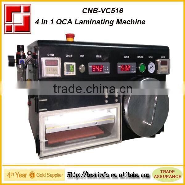 4 In 1 OCA vacuum laminating bonding lcd with glass lcd repair machine