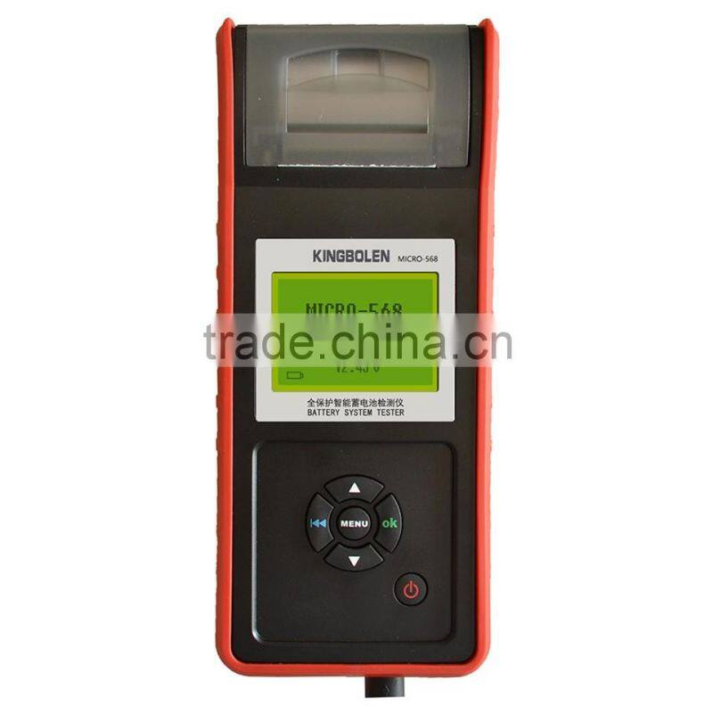 For SOH SOC CCA IR MICRO-568 Car Battery Tester for 6v 12v & 24v system Multi-language micro 468 with Printer