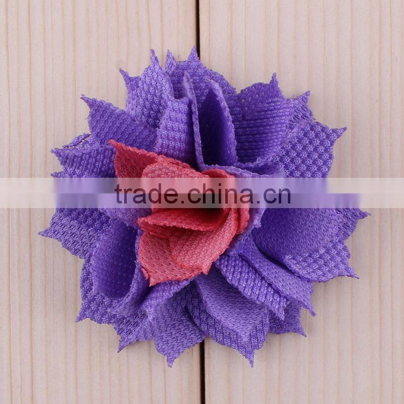 New product hot sell burlap flower for hair shoes H-534