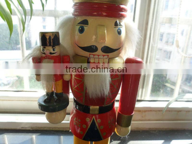 Home decoration hand painted wooden nutcraker