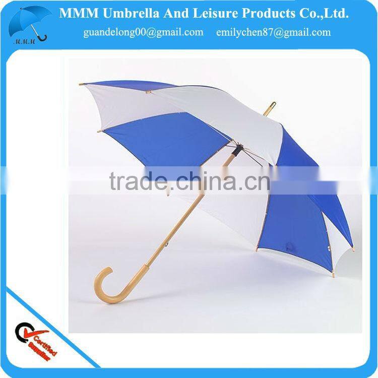 2014 HOT LOAL blue hotel auto wooden handle umbrella