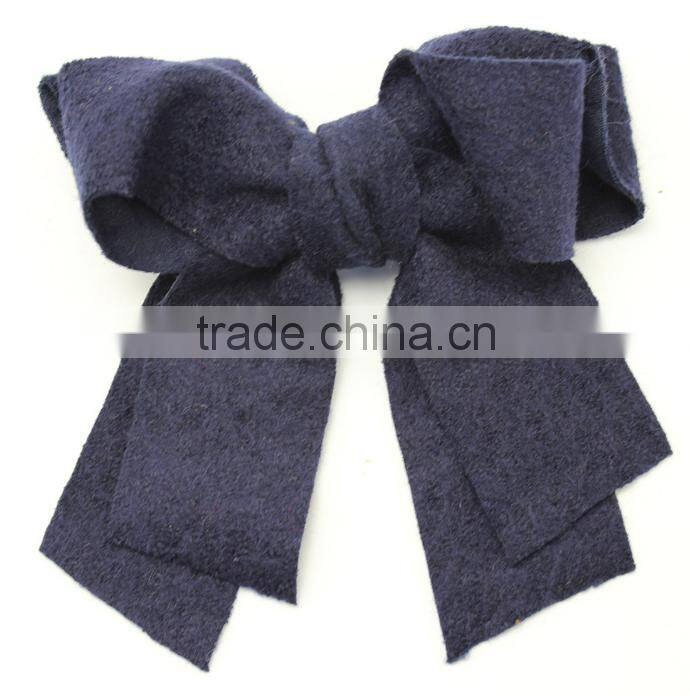Fashion New Fall Wool Bow Clip,Large Wool hair bows