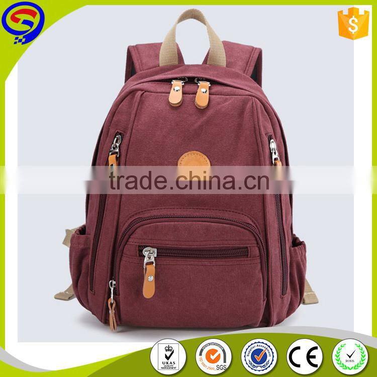 Most popular creative super quality backpack canvas for college