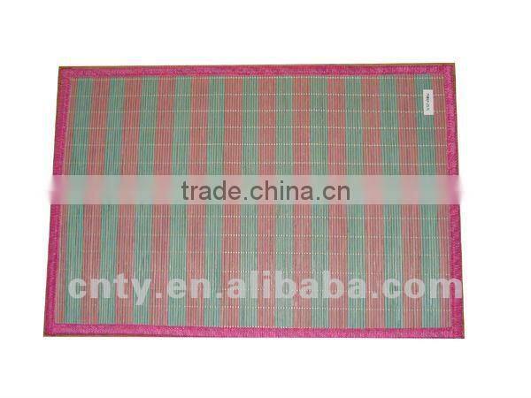 Woven bamboo table placemat
