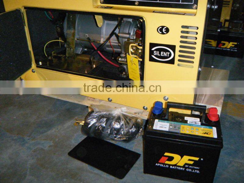 6kva diesel generator set with CE and ISO9001 certificate