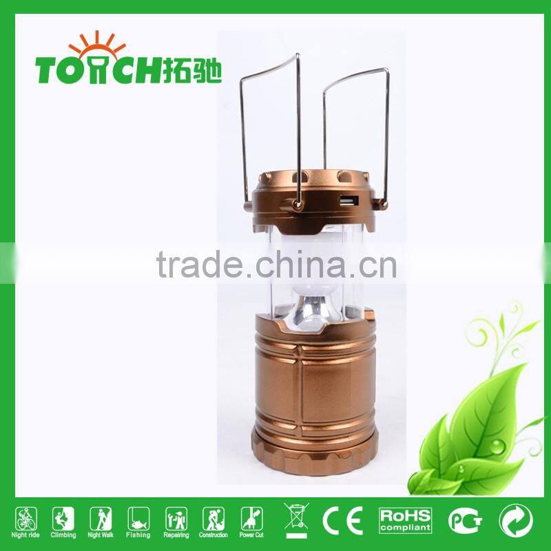 Flashlight Manufacturer Plastic Solar Rechargeable Camp Light Long Working Hour 3*AAA Battery Tent Lamp Emergency Lantern