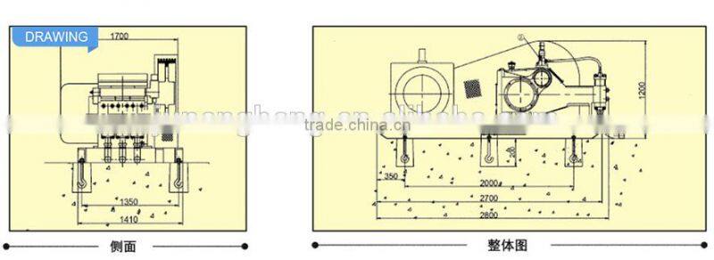 High pressure jet grouting machine for oil field
