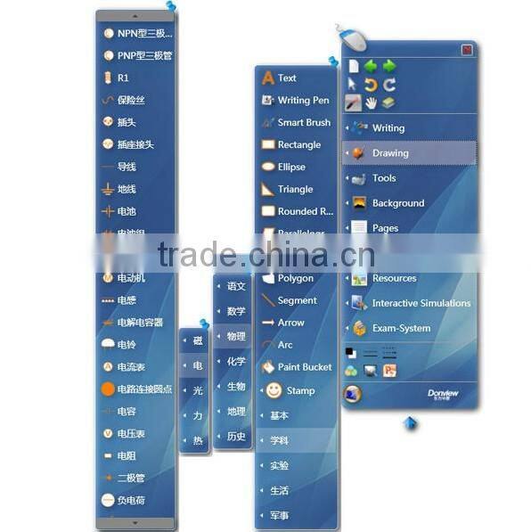 USB cable interface smart class display DB-69PNS whiteboard